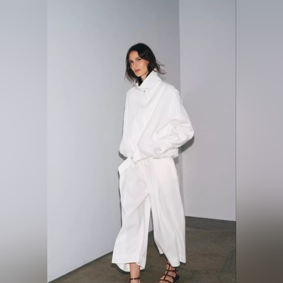 100% LINEN BOMBER ZW COLLECTION - Picture 6 of 15